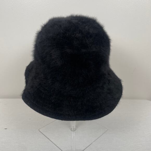 Kangol Black Faux Fur Bucket Hat - Picture 6 of 7
